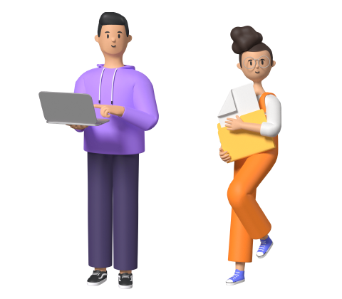 A man and a woman planning successful product and software development